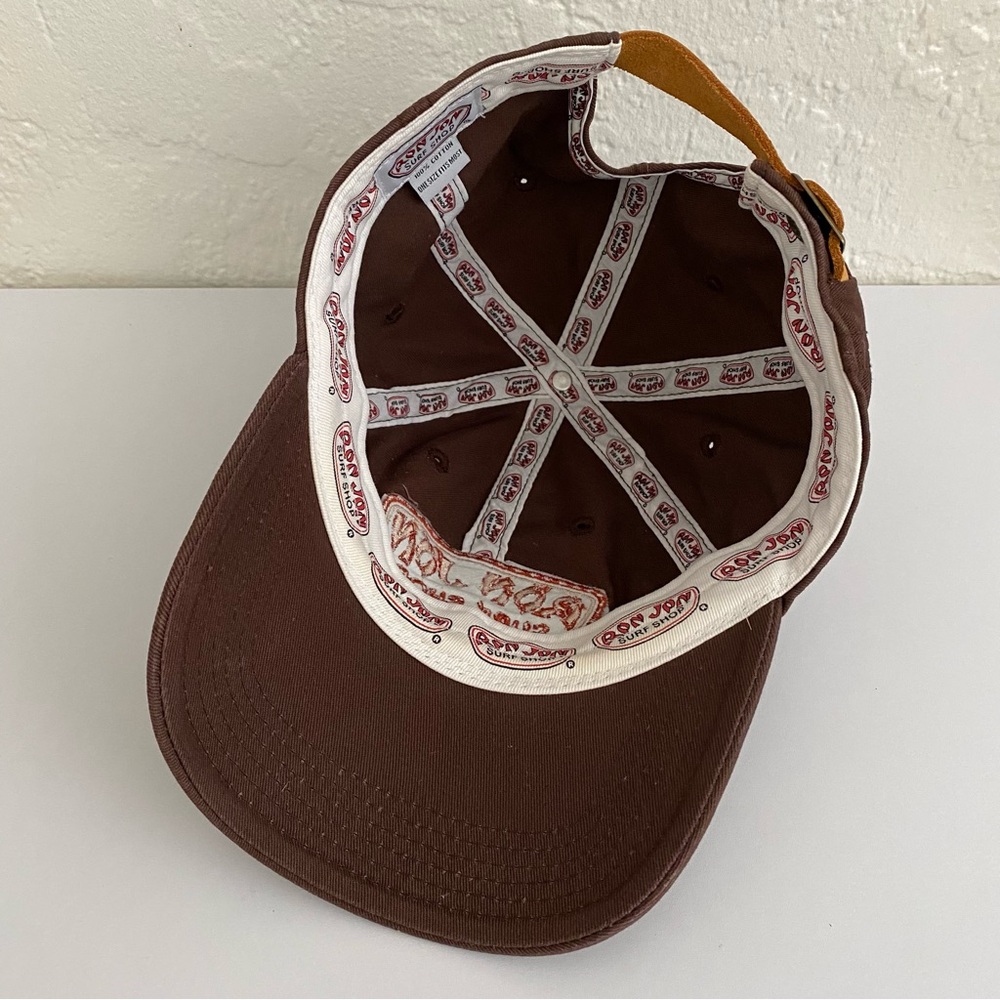 Beach Hat Ron Jon Surf Shop Cocoa Beach Florida Brown Full Badge Cap - Picture 5 of 5